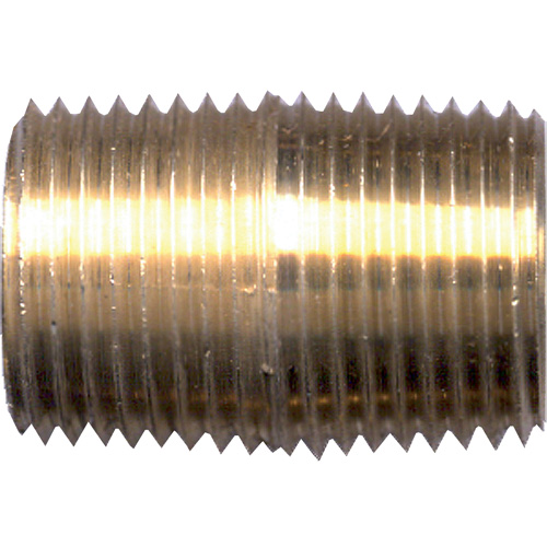 Close Nipple, Brass, 1/4", NPT Absolute Business Supply