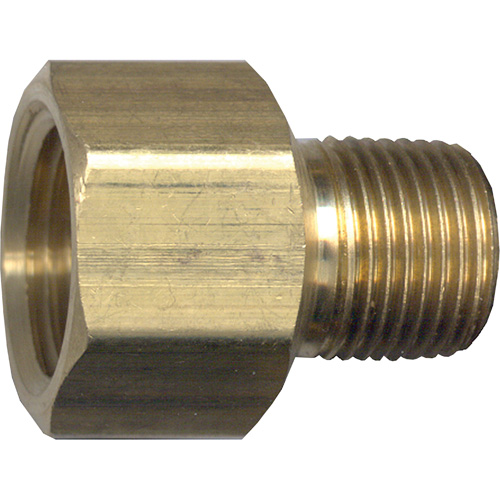 Pipe Adapter, FPT x NPT, 1/4" x 1/8" Dia., Brass Absolute Business Supply