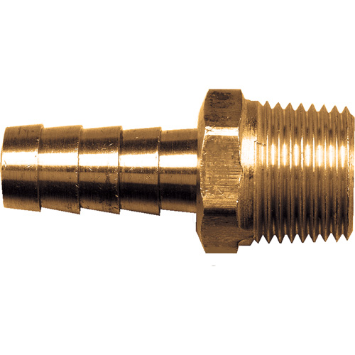 Hose Male Barb Pipe Coupler, Brass, 1/2" Absolute Business Supply