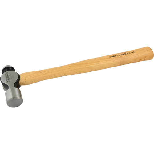 Ball Pein Hammer, 24 oz. Head Weight, Plain Face, Wood Handle Absolute Business Supply