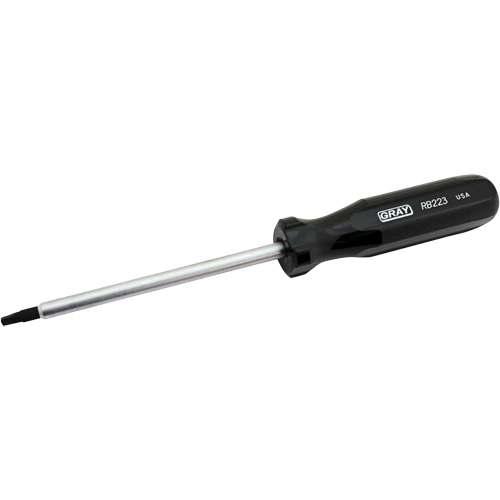 Extra-Long Square Recess Screwdriver, #3 Tip, Round, 10-1/4" L, Cushion Grip Handle Absolute Business Supply