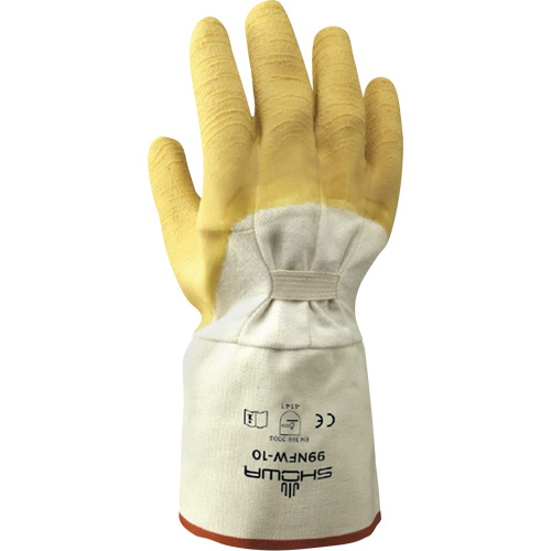 Gants robustes 99NFW, 10/Grand, R&ecirc;vetement Latex de caoutchouc, Enveloppe en Coton Absolute Business Supply