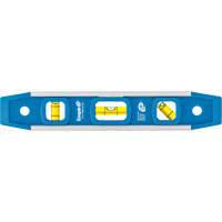 Torpedo Level, 9" L, Aluminum, 3 Vials, Magnetic Absolute Business Supply