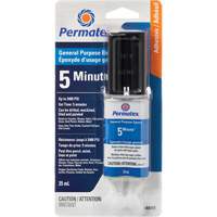 PermaPoxy 5 Minute General Purpose Epoxy, 29.5 ml, Epoxy, Two-Part, Clear Absolute Business Supply
