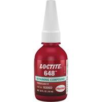 648 High Strength/Rapid Cure Retaining Compounds, 10 ml, Bottle, Green Absolute Business Supply