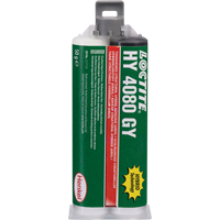 Adh&eacute;sif hybride pour r&eacute;parations structurales HY 4080 GY, Deux composants, Cartouche double, 50 g, Gris Absolute Business Supply