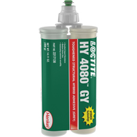 Adh&eacute;sif hybride pour r&eacute;parations structurales HY 4080 GY, Deux composants, Cartouche double, 400 g, Gris Absolute Business Supply