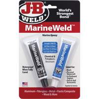Colle &eacute;poxyde de qualit&eacute; marine, Deux composants, Tube, 3 oz., Gris Absolute Business Supply