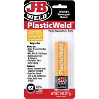 Colle &eacute;poxyde PlasticWeld, 2 oz, B&acirc;ton, Blanc cass&eacute; Absolute Business Supply