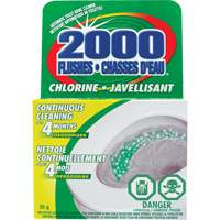 D&eacute;tergent pour cuvette de toilette 2000 Flushes avec agent de blanchiement, 35 g, Tampon Absolute Business Supply
