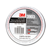 3903 Vinyl Duct Tape, 1245 mm (49") W x 46 m (151') L, 6.5 mils, Black Absolute Business Supply