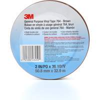 764 General-Purpose Vinyl Tape, 50.8 mm (2") W x 32.9 m (108') L, 5 mils, Brown Absolute Business Supply