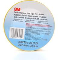 764 General-Purpose Vinyl Tape, 76 mm (3") W x 32.9 m (108') L, 5 mils, Yellow Absolute Business Supply