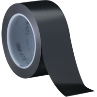 471 Vinyl Tape, 12 mm (1/2") W x 32.9 m (108') L, 5.3 mils, Black Absolute Business Supply