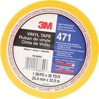 471 Vinyl Tape, 25.4 mm (1") W x 32.9 m (108') L, 5.2 mils, Yellow Absolute Business Supply