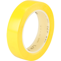 471 Vinyl Tape, 25.4 mm (1") W x 32.9 m (108') L, 5.3 mils, Yellow Absolute Business Supply