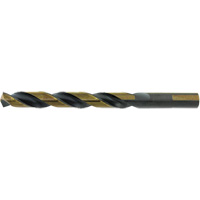 Foret de type Prentice M2 de premi&egrave;re qualit&eacute; noir et dor&eacute; Jet-Kut, 9/16", Acier rapide, Pointe de 135° Absolute Business Supply