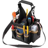 Tool Pouches, Canvas, 25 Pockets, Black Absolute Business Supply