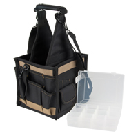 Tool Pouches, Canvas, 25 Pockets, Black Absolute Business Supply