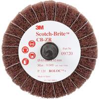 Scotch-Brite Combi-Wheel, 2-1/2" Dia., 120 Grit, Aluminum Oxide Absolute Business Supply