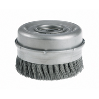 Knot Wire Cup Brushes with Bridle - Heavy-Duty, 4" Dia. x 5/8"-11 Arbor Absolute Business Supply
