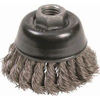Knot Wire Cup Brushes - High Speed Small Grinder, 2-3/4" Dia. x 5/8"-11 Arbor Absolute Business Supply