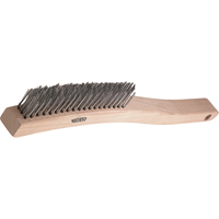 Brosses de grattage &agrave; manche long, garnissage en V, Acier inoxydable, 3 x 19 rangs de fils, Longueur 13-3/4" Absolute Business Supply