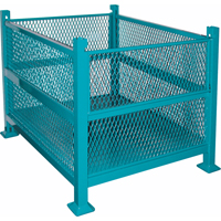 Open Mesh Containers, 2 Drop Gates, 3000 lbs. Capacity, 34.5" W x 40.5" D x 32.25" H Absolute Business Supply
