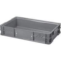 Syst&egrave;me de contenants d'exp&eacute;dition 4845 de StakPak Plus, 15" la x 24" p x 5" h, Gris Absolute Business Supply