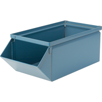 Bac en acier, Cap. 100 lb, 12" la x 20-1/2" p x 9-1/2" h, Bleu Absolute Business Supply