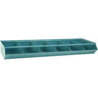Sectional Bin Units, 100 lbs. Cap., 37" W x 12" D x 4-1/2" H, Blue Absolute Business Supply