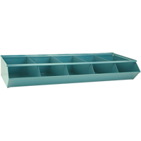 Sectional Bin Units, 100 lbs. Cap., 37" W x 15-1/2" D x 6" H, Blue Absolute Business Supply