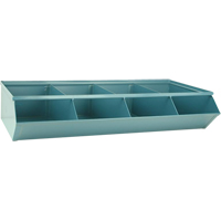 Sectional Bin Units, 100 lbs. Cap., 37" W x 18-3/4" D x 7-1/2" H, Blue Absolute Business Supply