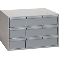 Casiers &agrave; tiroirs industriels, 9 tiroirs, 17-1/4" la x 11-5/8" p x 10-7/8" h, Gris Absolute Business Supply