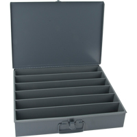 Boîtes en acier &agrave; compartiments &agrave; fond courb&eacute;, 18,34" la x 12,16" p x 3,16" h, 6 horizontaux compartiments Absolute Business Supply