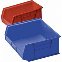 Plastic Bin, 8-1/4" W x 9" H x 18" D, Blue Absolute Business Supply