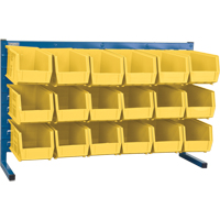 Rayonnage &agrave; persienne avec bacs, 18 bacs, 36" la x 8-1/4" p x 22" h Absolute Business Supply