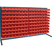Rayonnage &agrave; persienne avec bacs, 144 bacs, 72" la x 15" p x 40" h Absolute Business Supply
