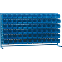 Rayonnage &agrave; persienne avec bacs, 72 bacs, 72" la x 15" p x 40" h Absolute Business Supply