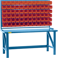 Rayonnage &agrave; persienne avec bacs, 36 bacs, 72" la x 15" p x 40" h Absolute Business Supply