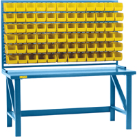 Rayonnage &agrave; persienne avec bacs, 36 bacs, 72" la x 15" p x 40" h Absolute Business Supply