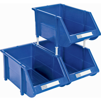 Bac empilable & &agrave; suspendre, 4-13/16" la, 3-3/16" h x 7-1/8" p, Bleu Absolute Business Supply