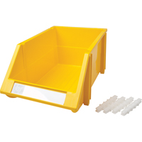 Bac empilable & &agrave; suspendre, 8-3/16" la, 6-3/16" h x 14" p, Jaune Absolute Business Supply