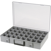 Compartment Case, Plastic, 32 Slots, 18-1/2" W x 13" D x 3" H, Grey Absolute Business Supply