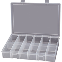 Boîtes &agrave; compartiments compactes en polypropyl&egrave;ne, 13-1/8" la x 9" p x 2-5/16" h, 12 compartiments Absolute Business Supply