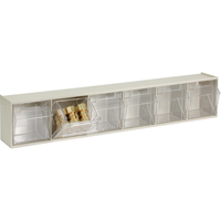 Tip-Out Bins Modular Storage System, 23-5/8" W x 3-5/8" D x 4-1/2" H, 6 Drawers Absolute Business Supply