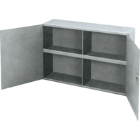 Armoires utilitaires, Acier, 2 Tablettes, 22-1/4" h x 33-3/4" la x 8-1/2" P, Gris Absolute Business Supply