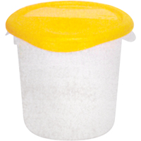 Round Storage Containers, 7-4/5" H x 8-1/2" D, 3.79 L Capacity, Clear Absolute Business Supply