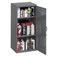 Utility Cabinet, Steel, 2 Shelves, 30" H x 13-3/4" W x 12-3/4" D, Grey Absolute Business Supply