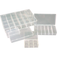 K-Resin Compartment Box, Plastic, 36 Slots, 6-9/16" W x 9-5/8" D x 1-1/2" H, Transparent Absolute Business Supply